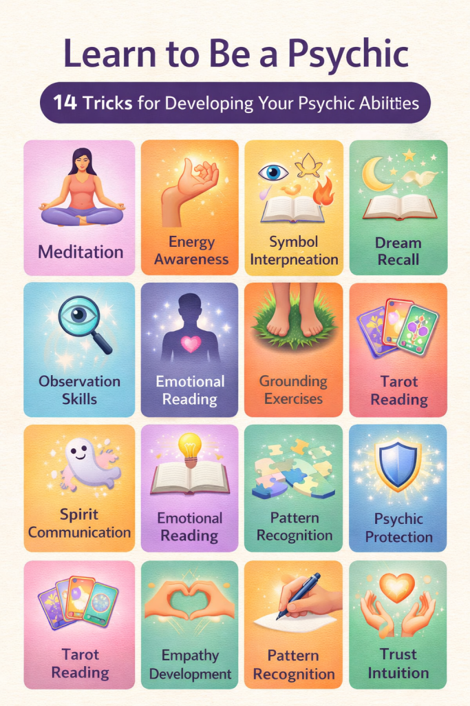 14 Psychic Tricks Visual Grid